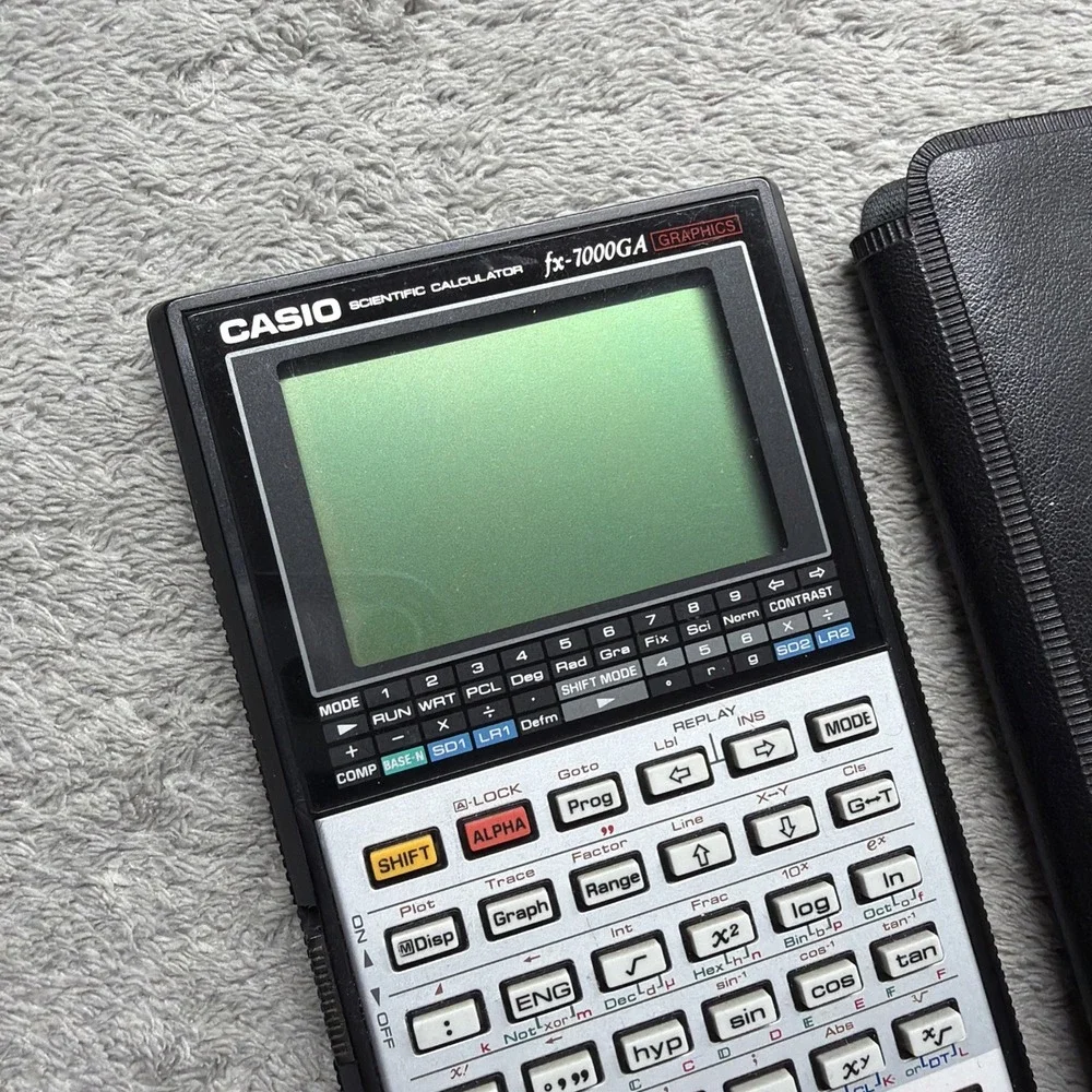 Casio FX-7000GA Scientific Calculator Vintage With Case Tested New Battery